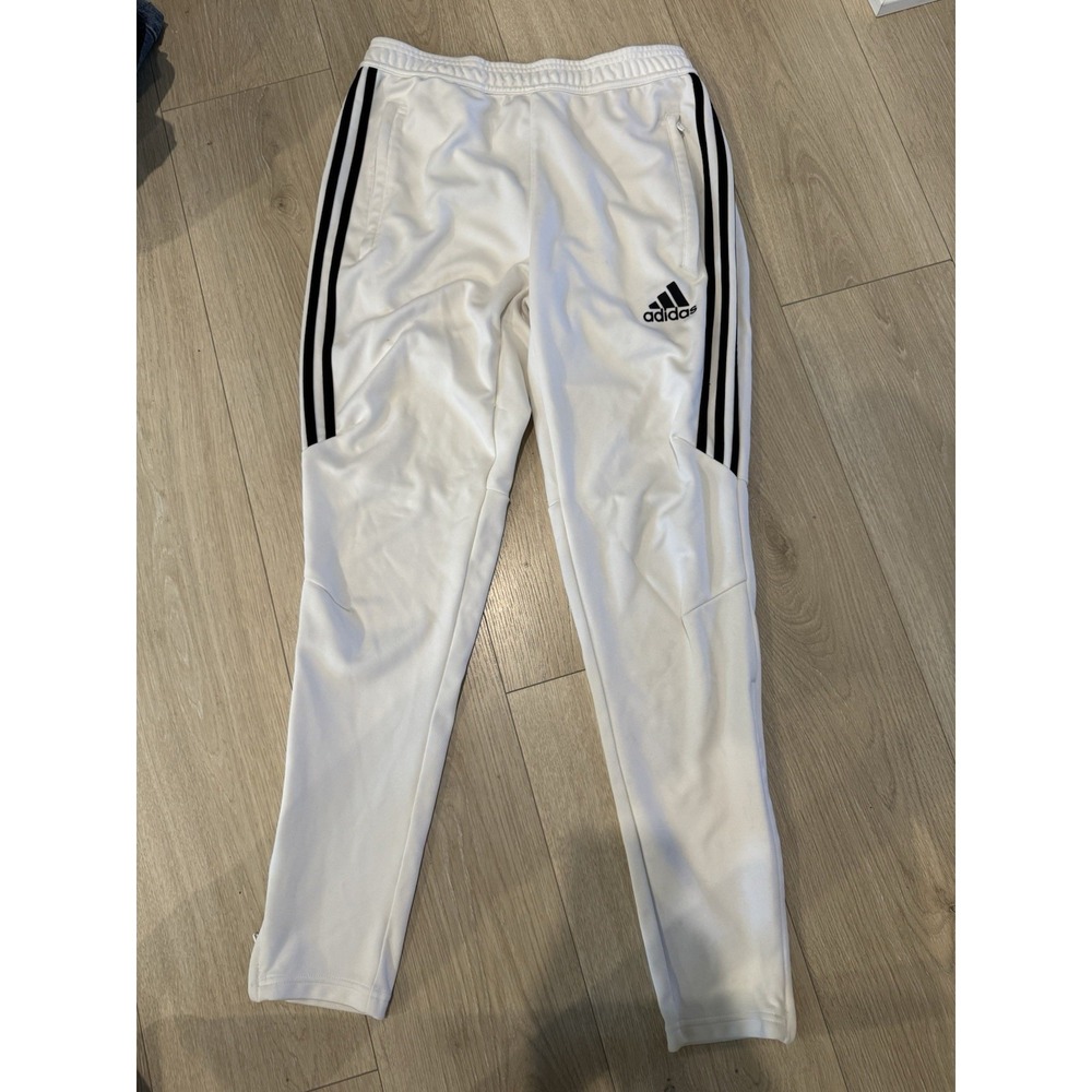 Adidas Tiro 21 Mens Training Track Pants White Black DP2386 Size M